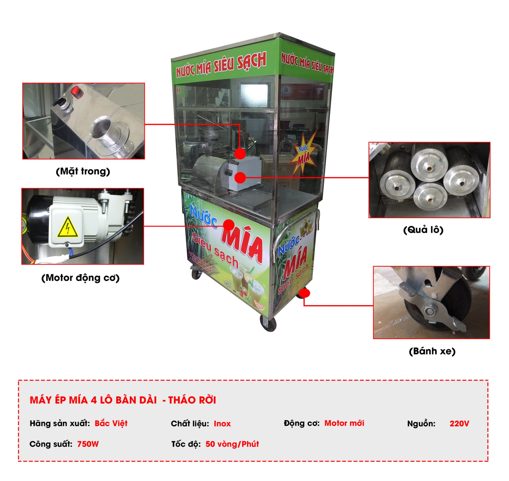 may-ep-mia-co-chup-kinh Máy ép mía có chụp kính