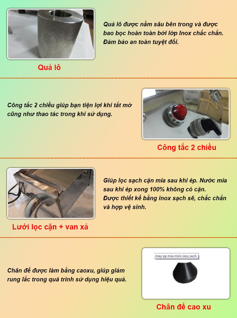 may-ep-mia-f1-400-loai-co-chan-128129-1 Máy ép mía F1- 400 đặt bàn