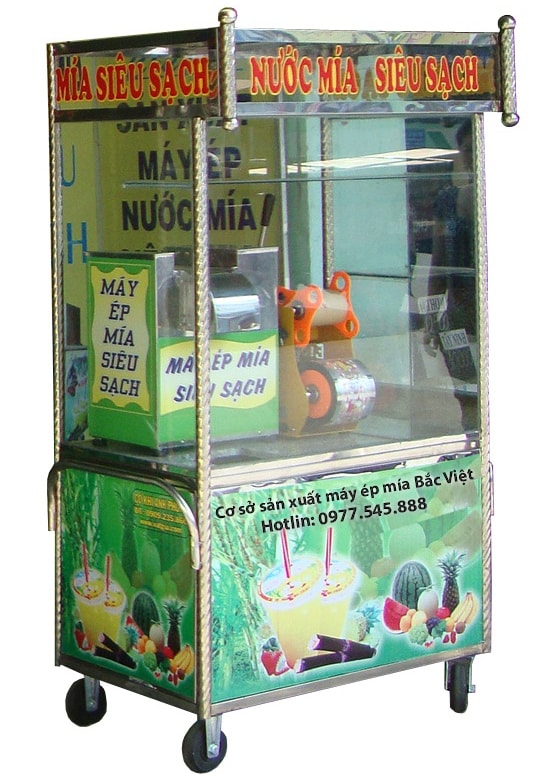 may-ep-nuoc-mia-co-tu-kinh máy ép nước mía có tủ kính
