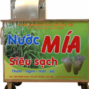 Máy ép mía 3 lô 2 cây bàn dài motor mới